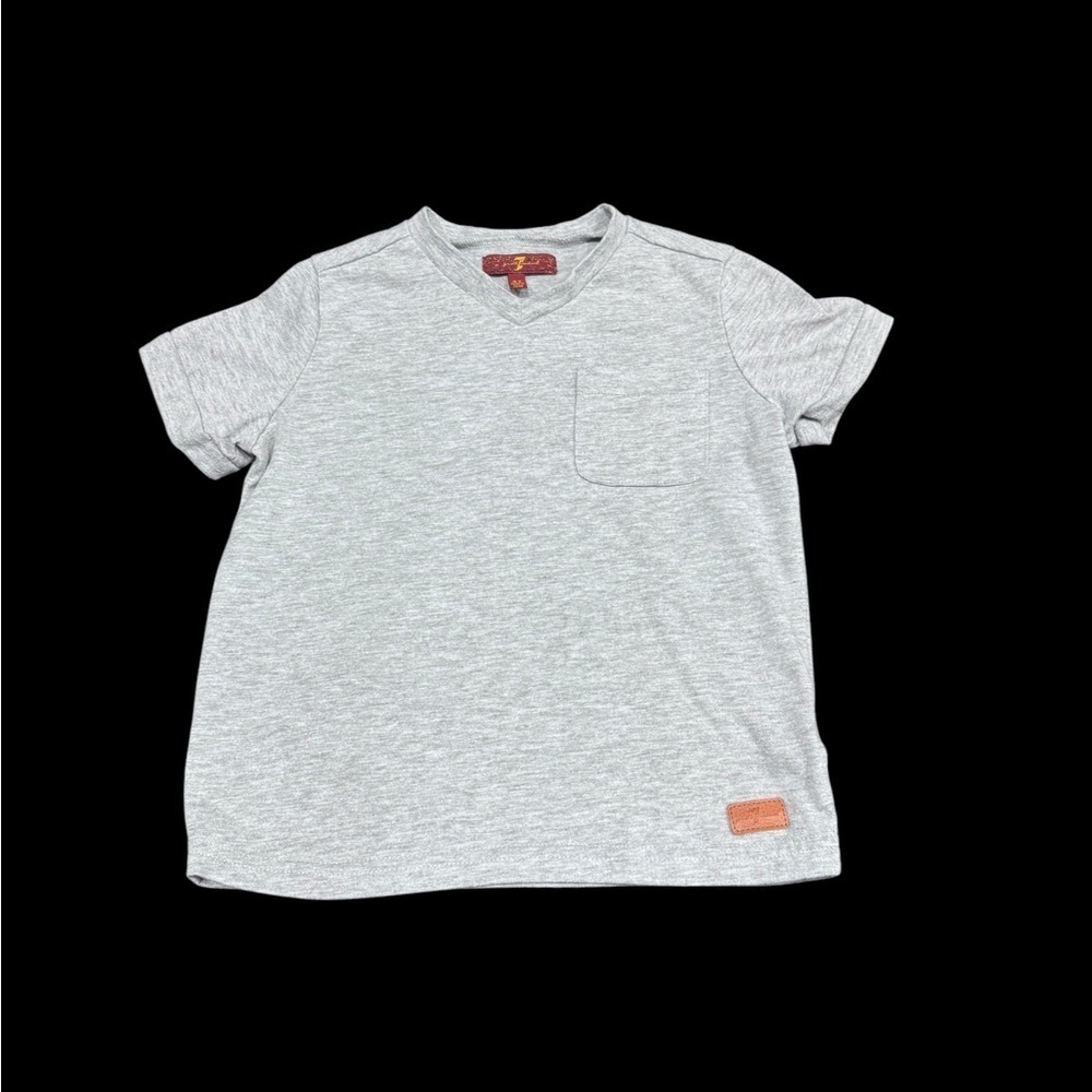 7 for all man kind gray pocket  tee shirt‎ boys size 4t k 213